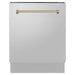 ZLINE Kitchen Appliance Packages ZLINE Autograph Bronze Package - 36" Rangetop, 36" Range Hood, Dishwasher, Built-In Refrigerator, Microwave Oven, Wall Oven