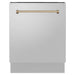 ZLINE Autograph Bronze Package - 48 in. Rangetop, 48 in. Range Hood, Dishwasher, Built-In Refrigerator, Microwave Oven, Wall Oven