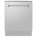 ZLINE Kitchen Appliance Packages ZLINE Autograph Bronze Package - 48" Rangetop, 48" Range Hood, Dishwasher, Refrigerator