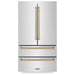 ZLINE Kitchen Appliance Packages ZLINE Autograph Bronze Package - 48" Rangetop, 48" Range Hood, Dishwasher, Refrigerator, Microwave Drawer, Wall Oven