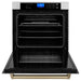 ZLINE Kitchen Appliance Packages ZLINE Autograph Bronze Package - 48" Rangetop, 48" Range Hood, Dishwasher, Refrigerator, Microwave Drawer, Wall Oven