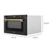 ZLINE Microwaves ZLINE Autograph Edition 24" 1.2 cu. ft. Built-in Microwave Drawer in Black Stainless Steel and Gold Accents, MWDZ-1-BS-H-G