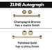 ZLINE Ranges ZLINE Autograph Edition 30 in. 4.0 cu. ft. Range with Gas Burner and Gas Oven In Stainless Steel with Gold Accents RGZ-30-G