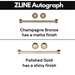 ZLINE Rangetops ZLINE Autograph Edition 30 In. Rangetop with 4 Gas Burners in DuraSnow®Stainless Steel and Champagne Bronze Accents, RTSZ-30-CB