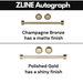 ZLINE Ranges ZLINE Autograph Edition 36 in. Gas Range with White Matte Door and Champagne Bronze Accents RGZ-WM-36-CB
