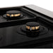 ZLINE Autograph Edition 36" Porcelain Rangetop with 6 Gas Burners In DuraSnow Stainless Steel and Gold Accents RTSZ-36-G