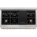 ZLINE Autograph Edition 48 In. Rangetop with 7 Gas Burners in DuraSnow® Stainless Steel and Champagne Bronze Accents, RTSZ-48-CB