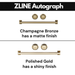 ZLINE Rangetops ZLINE Autograph Edition 48 Inch Porcelain Rangetop with 7 Gas Burners In Black Stainless Steel and Gold Accents RTBZ-48-G