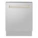 ZLINE Autograph Gold Package - 36 in. Rangetop, 36 in. Range Hood, Dishwasher, Built-In Refrigerator, Microwave Drawer