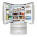 ZLINE Autograph Gold Package - 36 in. Rangetop, 36 in. Range Hood, Dishwasher, Refrigerator, Microwave Drawer, Wall Oven