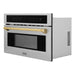 ZLINE Kitchen Appliance Packages ZLINE Autograph Gold Package - 36" Rangetop, 36" Range Hood, Dishwasher, Refrigerator with External Water and Ice Dispenser, Microwave Oven