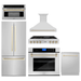 ZLINE Kitchen Appliance Packages ZLINE Autograph Gold Package - 48" Rangetop, 48" Range Hood, Dishwasher, Built-In Refrigerator, Microwave Oven, Wall Oven