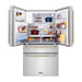 ZLINE Autograph Package - 30 In. Dual Fuel Range, Range Hood, Dishwasher, Refrigerator with Water and Ice Dispenser with Gold Accents, 4AKPR-RARHDWM30-G