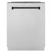 ZLINE Kitchen Appliance Packages ZLINE Autograph Package - 30 In. Dual Fuel Range, Range Hood, Dishwasher, Refrigerator with Water and Ice Dispenser with Matte Black Accents, 4AKPR-RARHDWM30-MB