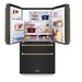 ZLINE Autograph Package - 30 In. Dual Fuel Range, Range Hood, Refrigerator with Water and Ice Dispenser and Dishwasher in Black with Bronze Accents, 4KAPR-RABRHDWV30-CB