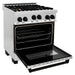 ZLINE Kitchen Appliance Packages ZLINE Autograph Package - 30 In. Gas Range, Range Hood, Dishwasher in Stainless Steel with Matte Black Accents, 3AKP-RGRHDWM30-MB