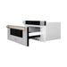 ZLINE Kitchen Appliance Packages ZLINE Autograph Package - 48" Dual Fuel Range, Range Hood, Refrigerator, Microwave and Dishwasher in Stainless Steel with Gold Accents