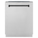 ZLINE Kitchen Appliance Packages ZLINE Autograph Package - 48 In. Dual Fuel Range, Range Hood, Dishwasher, Refrigerator with Water and Ice Dispenser in Matte Black Trim, 4AKPR-RARHDWM48-MB