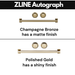 ZLINE Autograph Package - 48 In. Dual Fuel Range, Range Hood, Refrigerator with Water and Ice Dispenser, Microwave and Dishwasher in Black Stainless Steel with Gold Accents