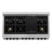 ZLINE Kitchen Appliance Packages ZLINE Autograph Package - 48 In. Gas Range and Range Hood with White Matte Door and Matte Black Accents, 2AKPR-RGWMRH48-MB