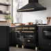 ZLINE Kitchen Appliance Packages ZLINE Autograph Package - 48 In. Gas Range, Range Hood and Dishwasher in Black Stainless Steel with Gold Accents, 3AKPR-RGBRHDWV48-G