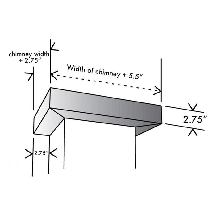 ZLINE Crown Molding #2 for Wall Range Hood (CM2-687)