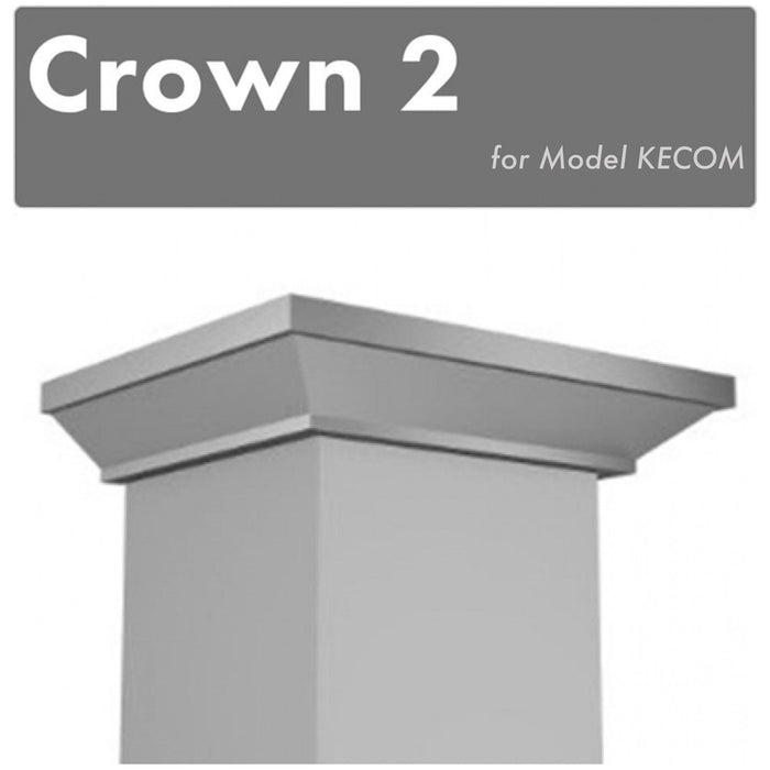 ZLINE Range Hood Accessories ZLINE Crown Molding #2 for Wall Range Hood (CM2-KECOM)