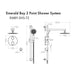 ZLINE Emerald Bay Thermostatic Shower System In Chrome EMBY-SHS-T3-CH