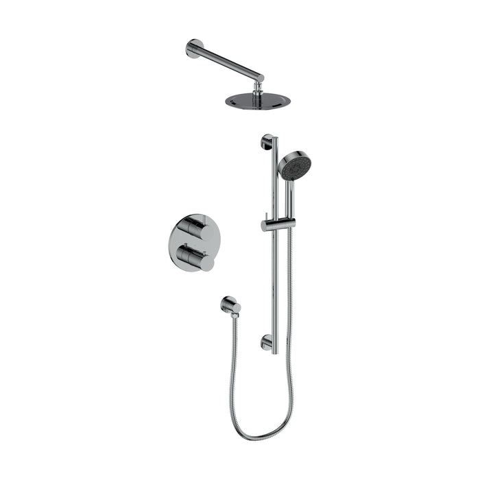 ZLINE Emerald Bay Thermostatic Shower System In Chrome EMBY-SHS-T3-CH