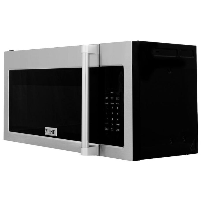 ZLINE Over the Range Convection Microwave Oven in Stainless Steel with Traditional Handle and Sensor Cooking, MWO-OTR-H-30