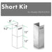 ZLINE Range Hood Accessories ZLINE Short Kit for 8ft. Ceiling