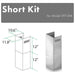 ZLINE Short Kit for 8ft. Ceilings-Outdoor Wall (SK-597-304)