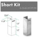 ZLINE Short Kit for 8ft. Ceilings-Outdoor Wall (SK-667/697-304)