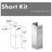 ZLINE Short Kit for 8ft. Ceilings (SK-587/597)