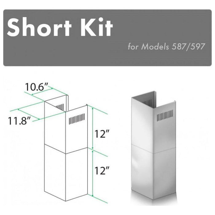 ZLINE Range Hood Accessories ZLINE Short Kit for 8ft. Ceilings (SK-587/597)