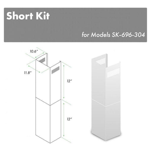 ZLINE Range Hood Accessories ZLINE Short Kit for 8ft. Ceilings, SK-696-304