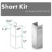 ZLINE Range Hood Accessories ZLINE Short Kit for 8ft. Ceilings (SK-KE/KECOM-30)