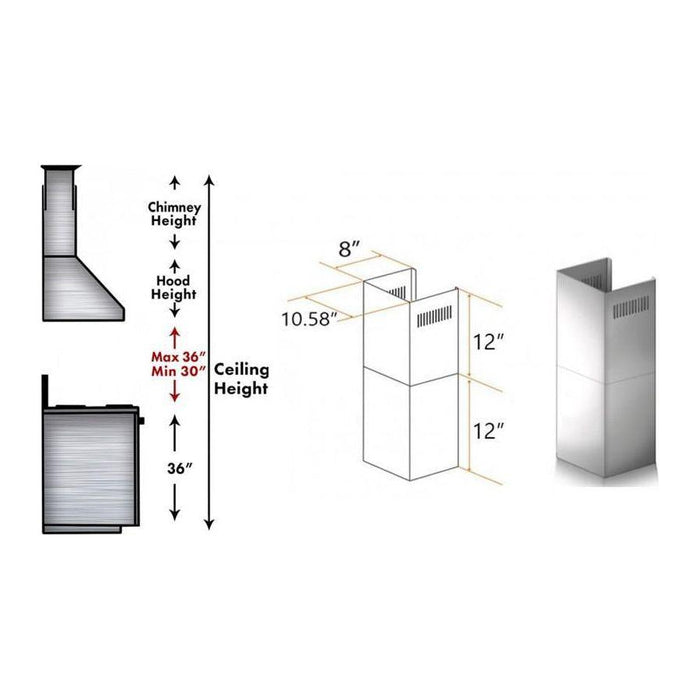 ZLINE Short Kit for 8ft. Ceilings (SK-KF1)