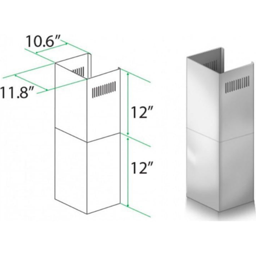ZLINE Range Hood Accessories ZLINE Short Kit for 8ft. Ceilings (SK-KN)