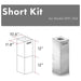 ZLINE Range Hood Accessories ZLINE Short Kit for Ceilings Under 8 feet ISLAND-Outdoor (SK-597i-304)
