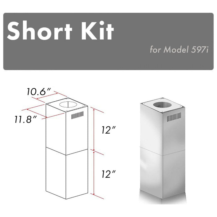 ZLINE Short Kit For Ceilings Under 8 Feet ISLAND (SK-597i)