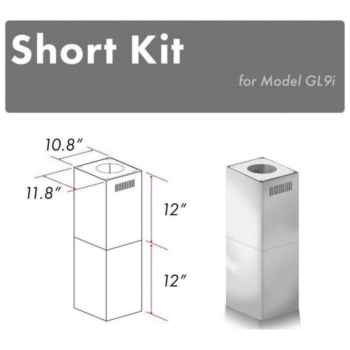 ZLINE Range Hood Accessories ZLINE Short Kit for Ceilings Under 8 feet ISLAND (SK-GL9i)