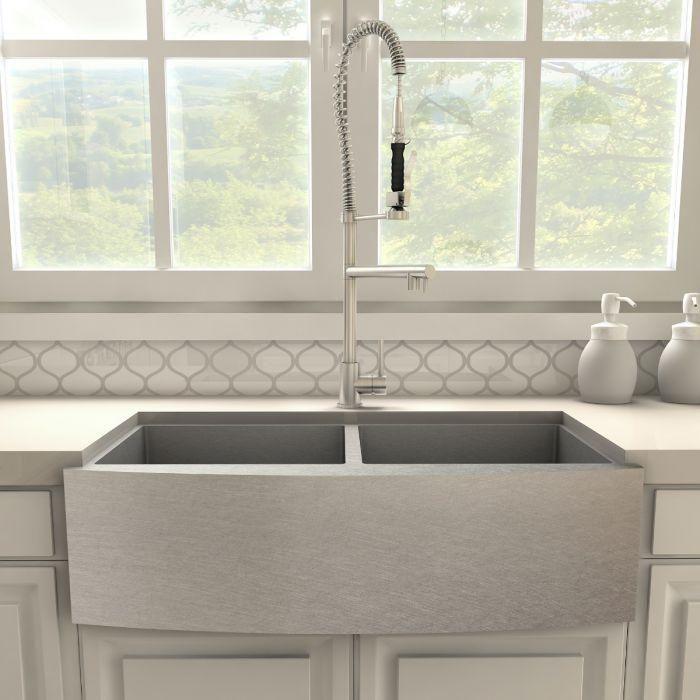 ZLINE Van Gogh Kitchen Faucet In Brushed Nickel VNG-KF-BN