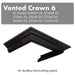 ZLINE Vented Crown Molding for Wall Mount Range Hood, CM6V-300A