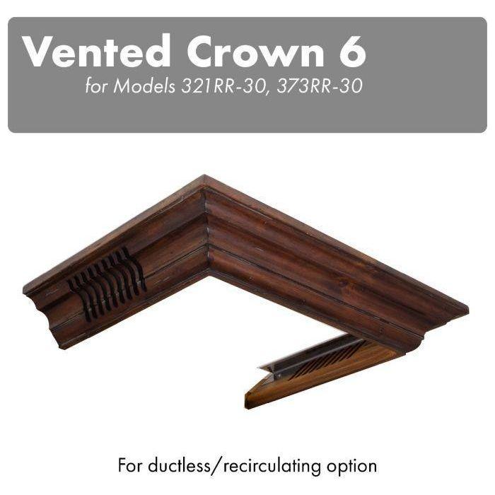 ZLINE Vented Crown Molding for Wall Mount Range Hood, CM6V-300R