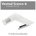 ZLINE Vented Crown Molding for Wall Mount Range Hood, CM6V-300T