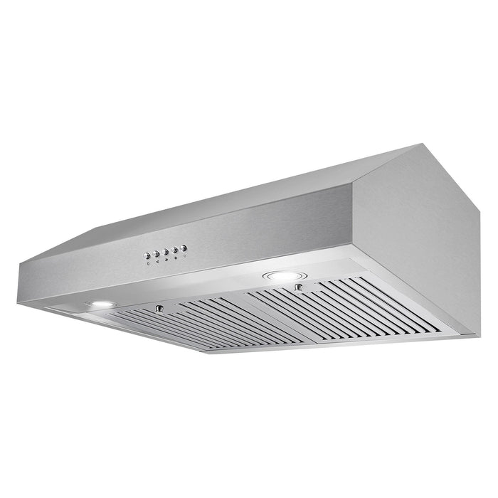 Cosmo 30" Ducted Under Cabinet Range Hood in Stainless Steel with LED Lighting and Permanent Filters UC30