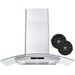 Cosmo 36" Ducted Wall Mount Range Hood in Stainless Steel with Touch Controls, LED Lighting and Permanent Filters  COS-668AS900
